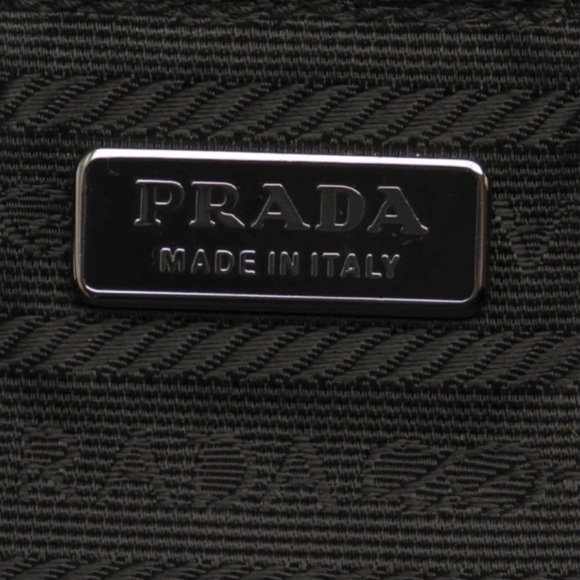 PRADA Tessuto Nylon Pouch Prada Logo Wristlet Clutch
Wallet Bag 1NH545 Black NEW - Picture 7 of 12